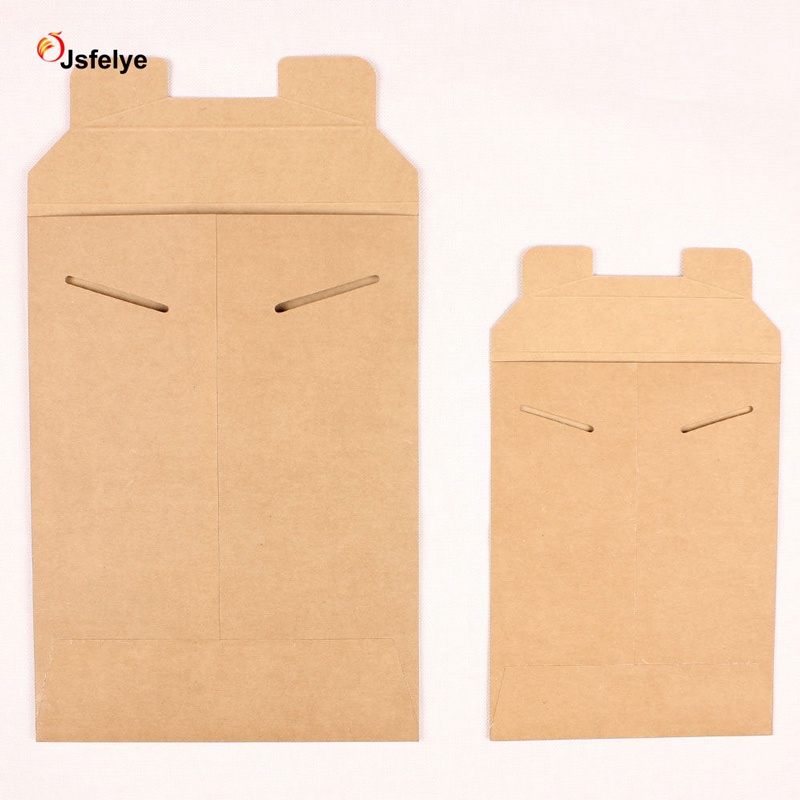 Kraft Paper Rigid Photo Mailers Tab Locking Stay Flats Document Bag