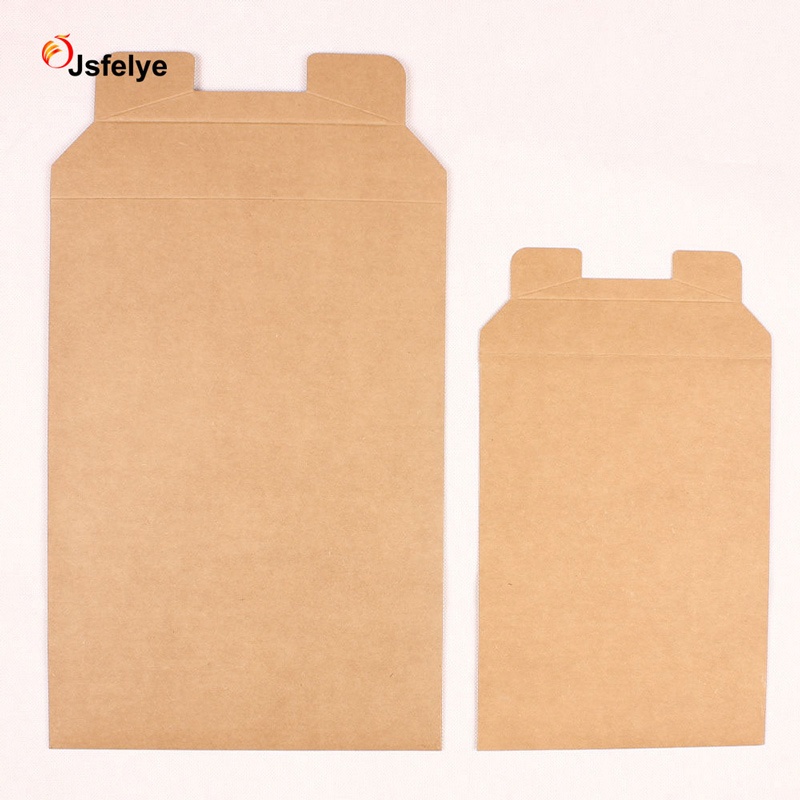 Kraft Paper Rigid Photo Mailers Tab Locking Stay Flats Document Bag